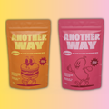 Two packages of 'Another Way' plant-based products on a gradient background